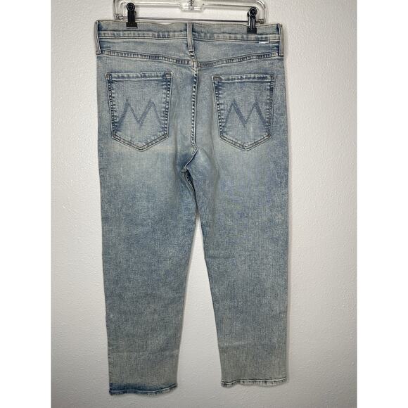 NWT Mother Light Acid Wash Button Fly tomcat Marrakesh Jeans 32 - Picture 2 of 16